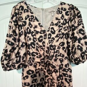 Rebecca Taylor  Cotton, Animal Print,Maxi-Dress.